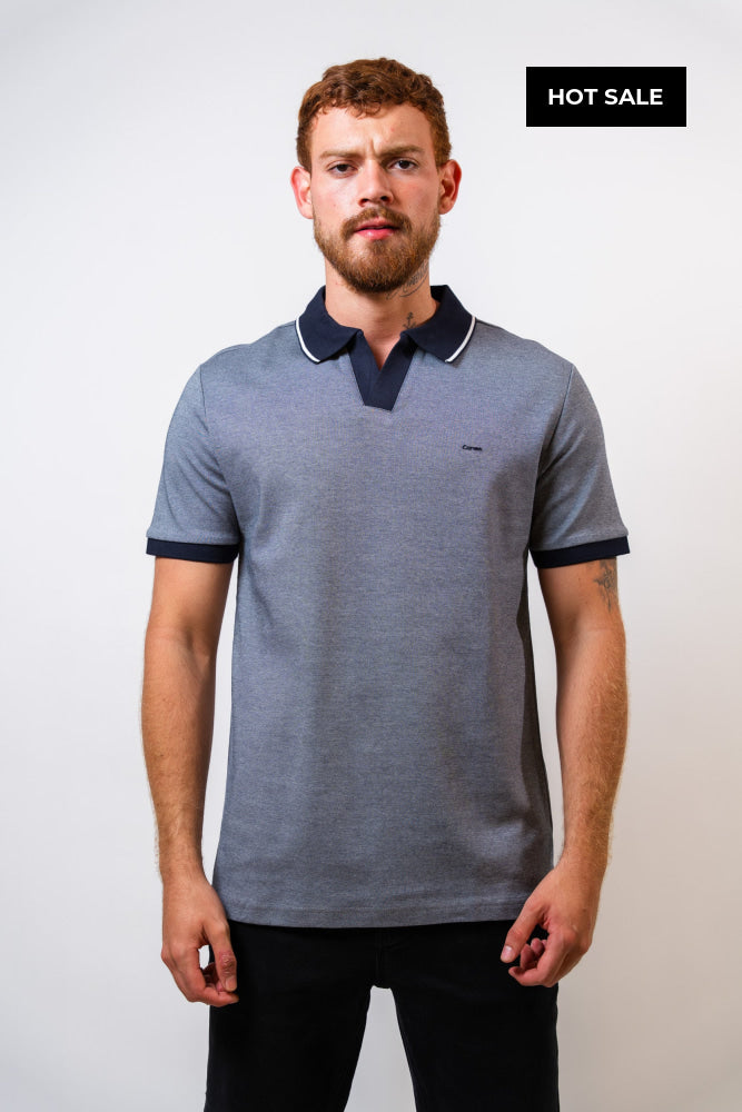 Polo Azul Hombre Carven - Polos