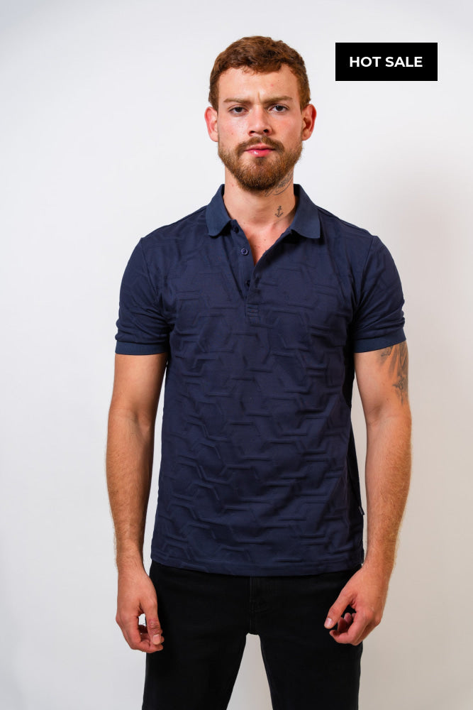 Polo Azul Hombre Carven - Polos