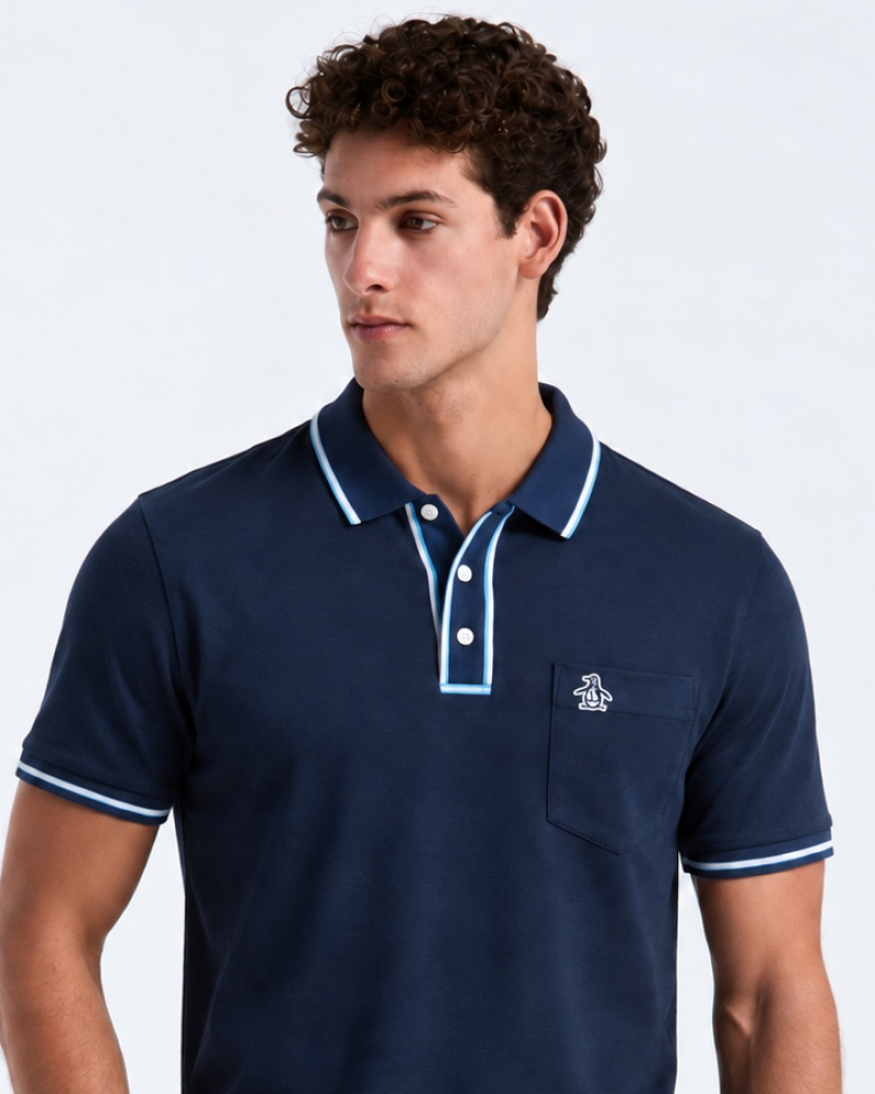 Polo Azul Hombre Penguin - Polos