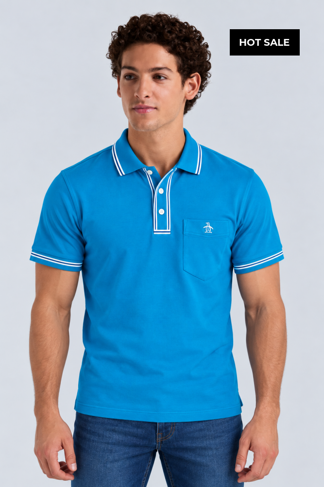 Polo Azul Hombre Penguin - Polos