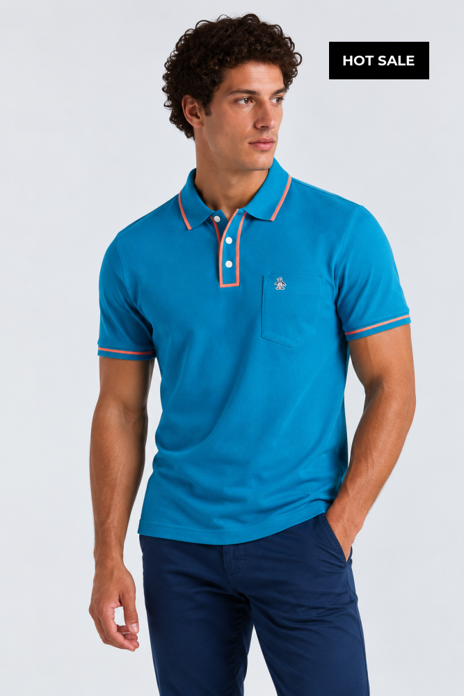 Polo Azul Hombre Penguin - Polos