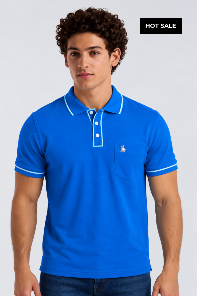 Polo Azul Hombre Penguin - S - Polos