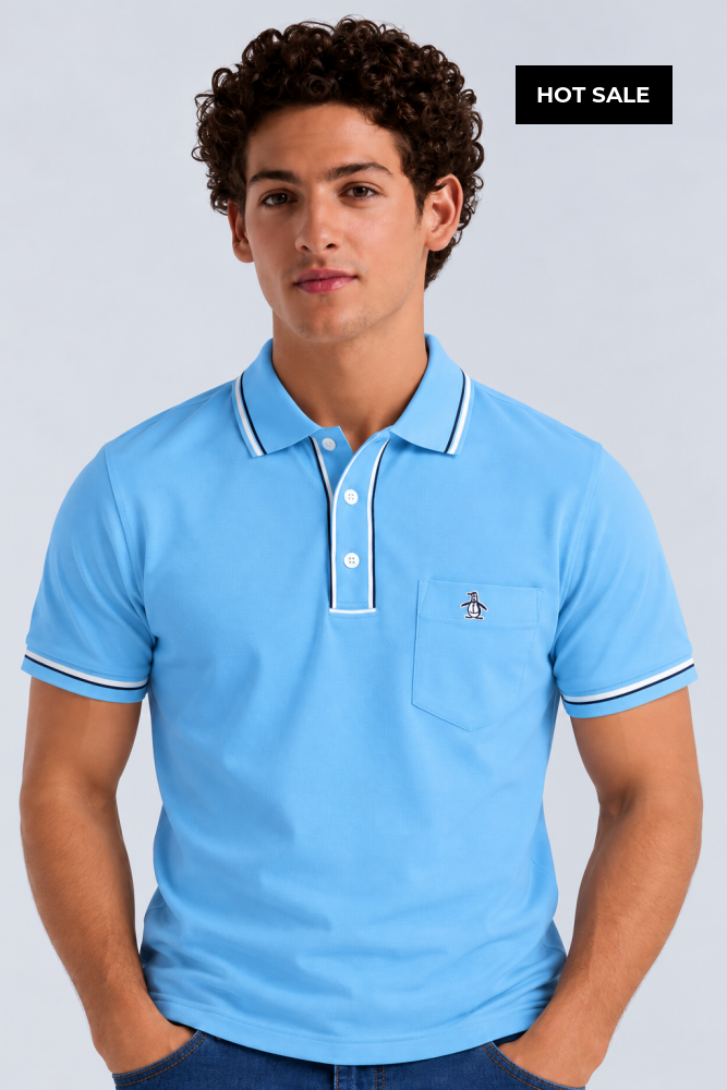 Polo Azul Hombre Penguin - S - Polos