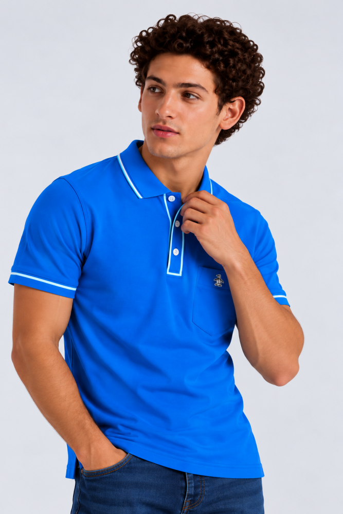 Polo Azul Hombre Penguin - S - Polos