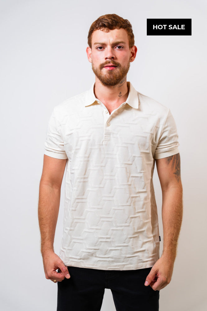 Polo Beige Hombre Carven - Polos
