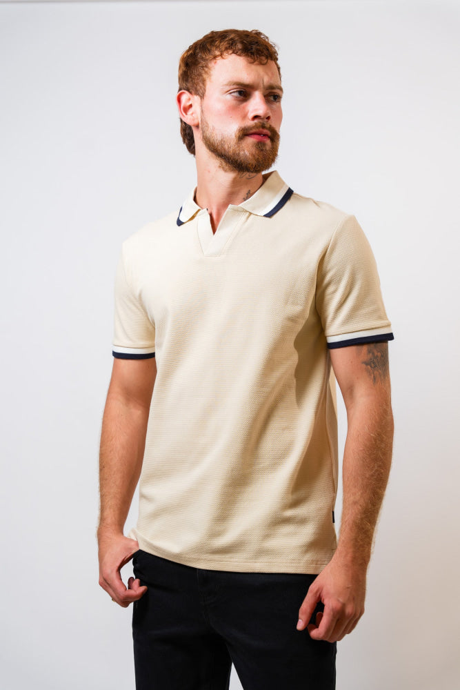 Polo Beige Hombre Carven - Polos