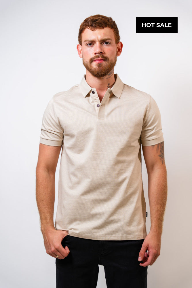 Polo Beige Hombre Carven - Polos