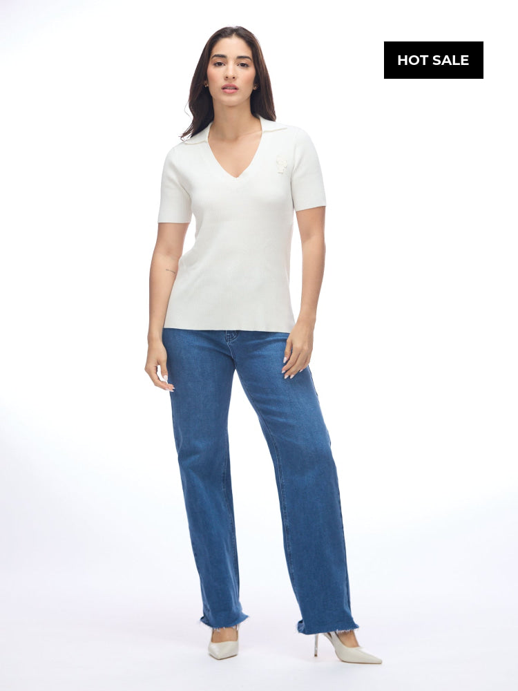 Polo Beige Mujer Karl Lagerfeld - Polos