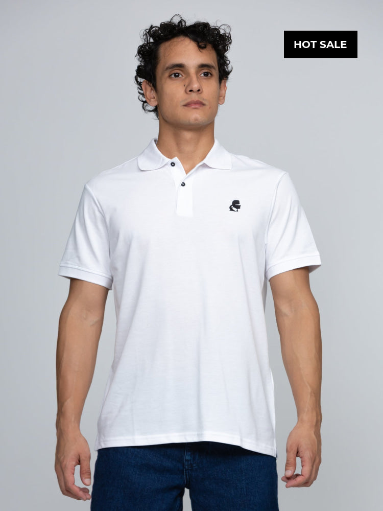 Polo Blanco Hombre Karl Lagerfeld - Polos