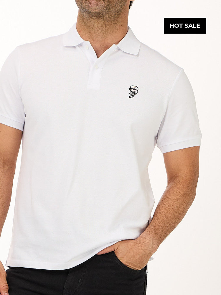 Polo Blanco Hombre Karl Lagerfeld - Polos