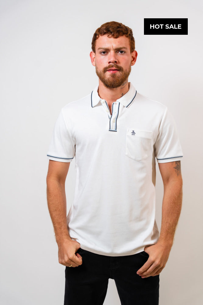 Polo Blanco Hombre Penguin - Polos