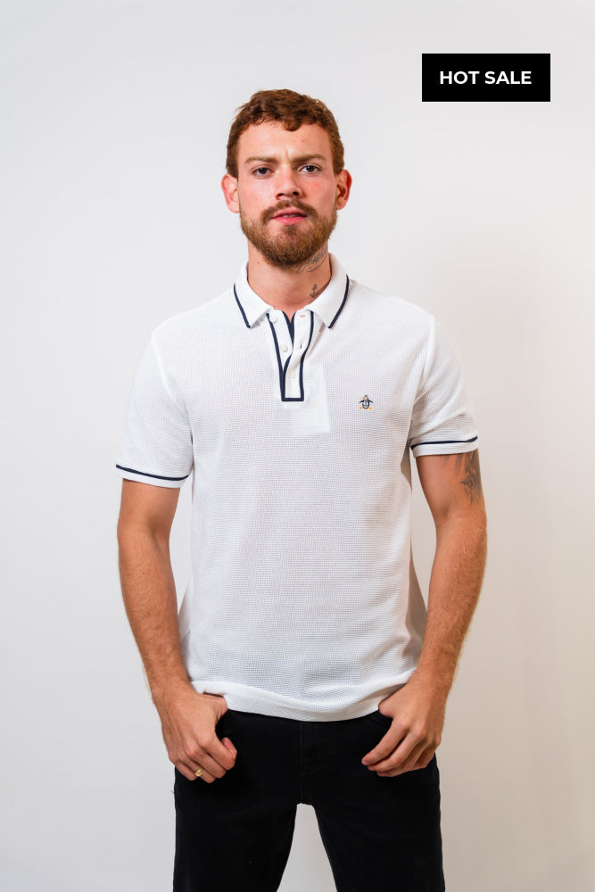 Polo Blanco Hombre Penguin - Polos