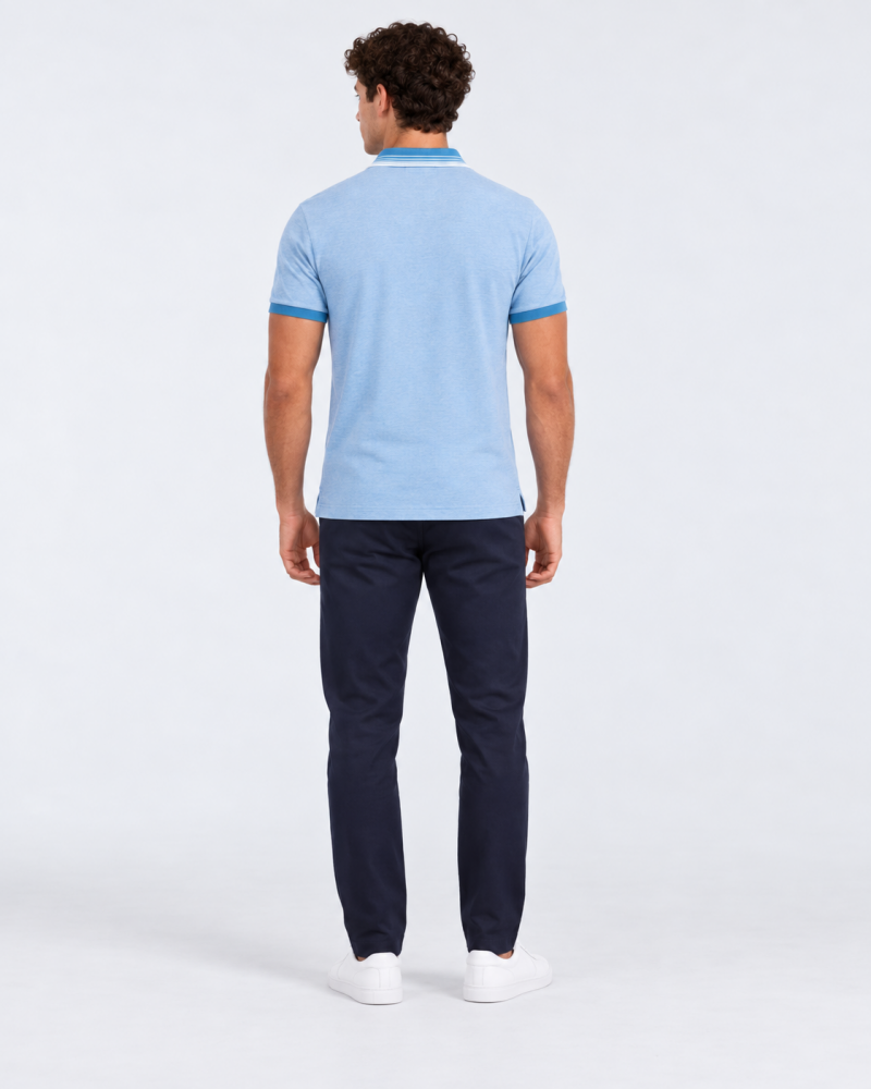 Polo Celeste Hombre Penguin - Polos