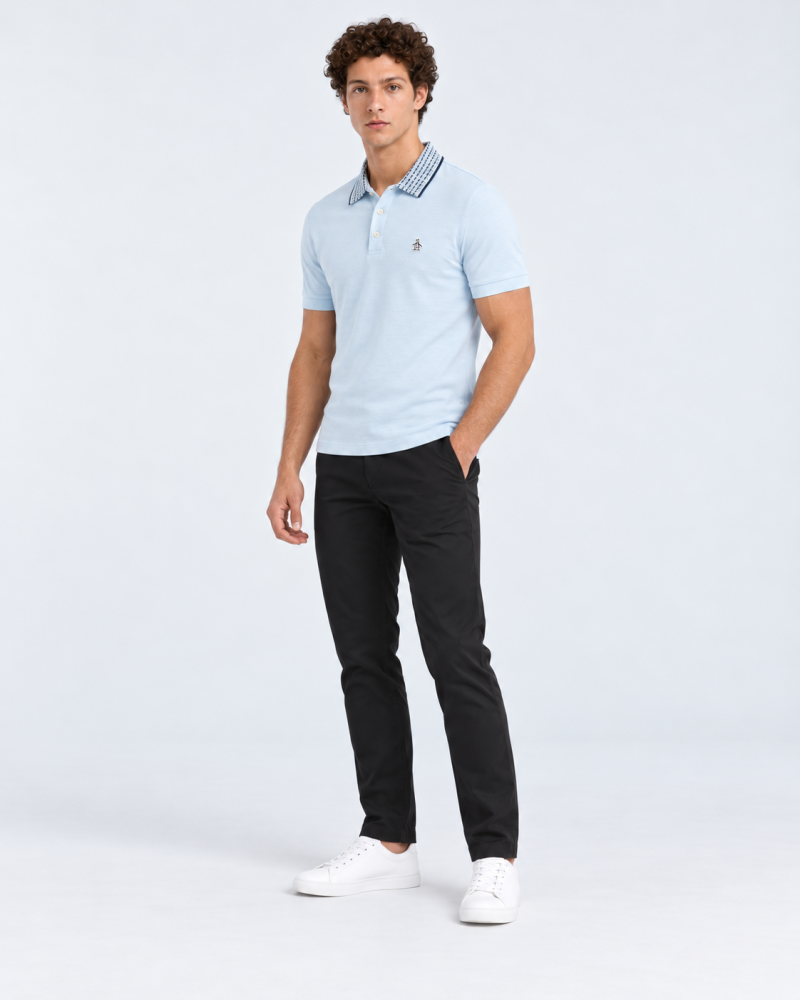 Polo Celeste Hombre Penguin - Polos