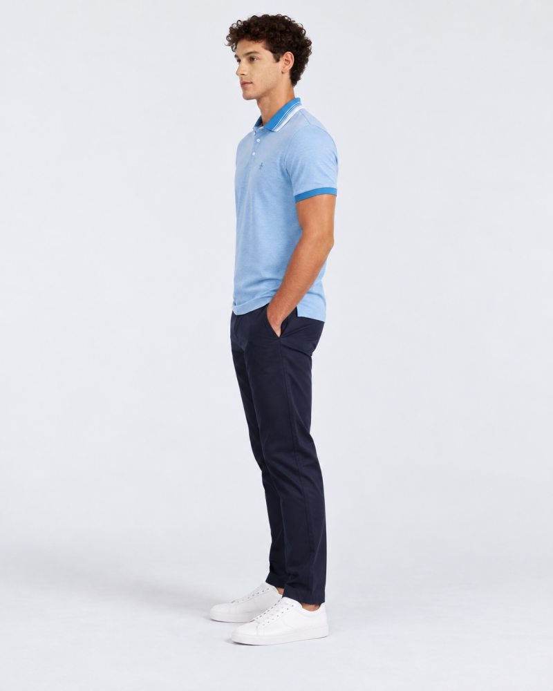Polo Celeste Hombre Penguin - Polos