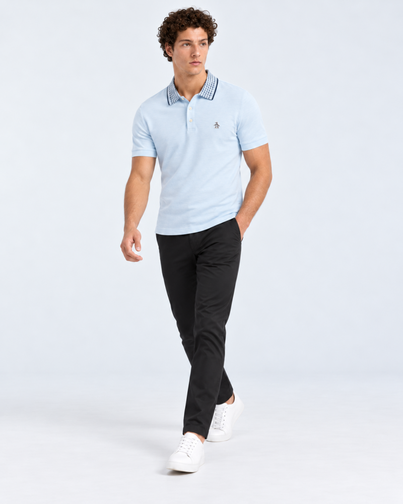 Polo Celeste Hombre Penguin - Polos