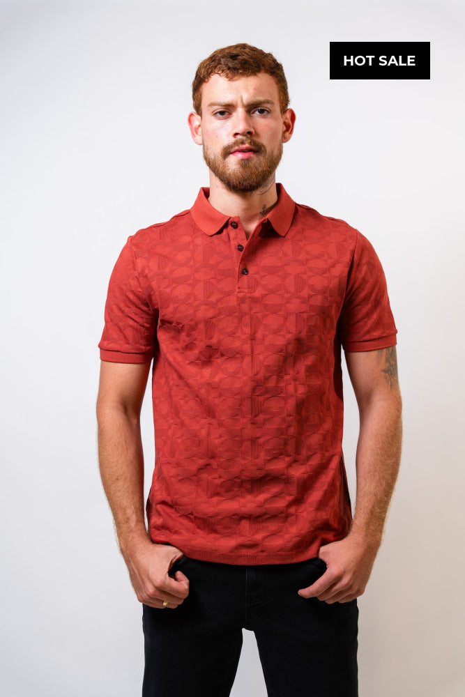 Polo Ladrillo Hombre Carven - Polos