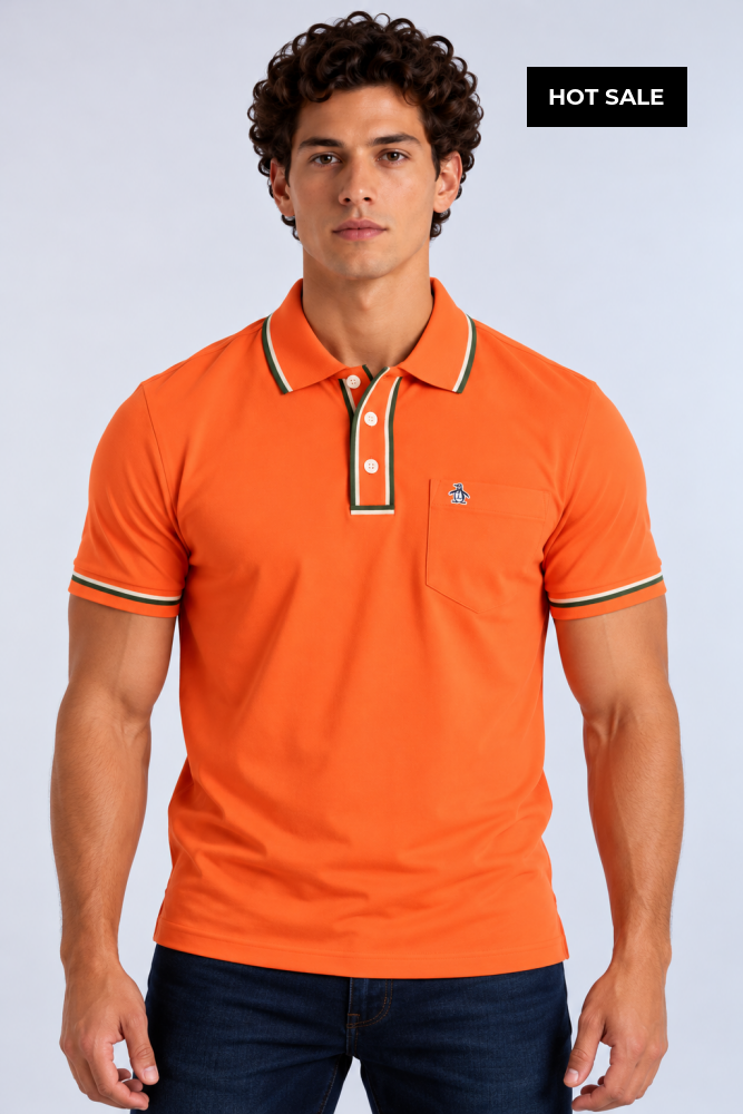 Polo Naranja Hombre Penguin - Polos