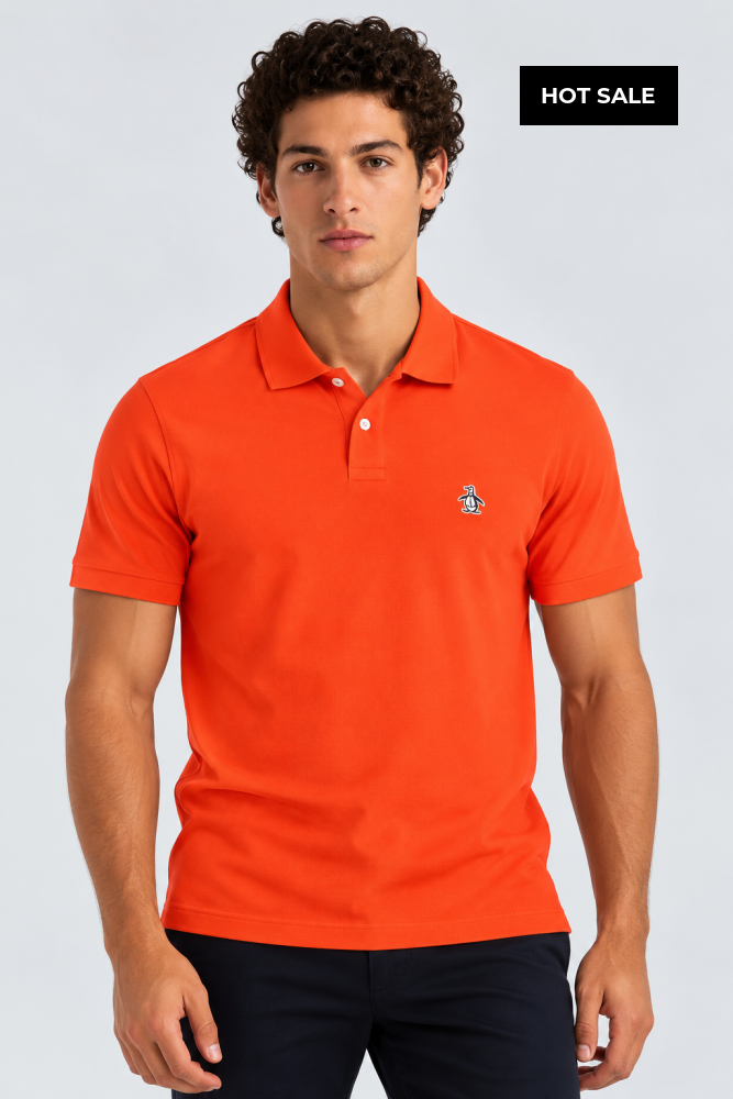 Polo Naranja Hombre Penguin - S - Polos