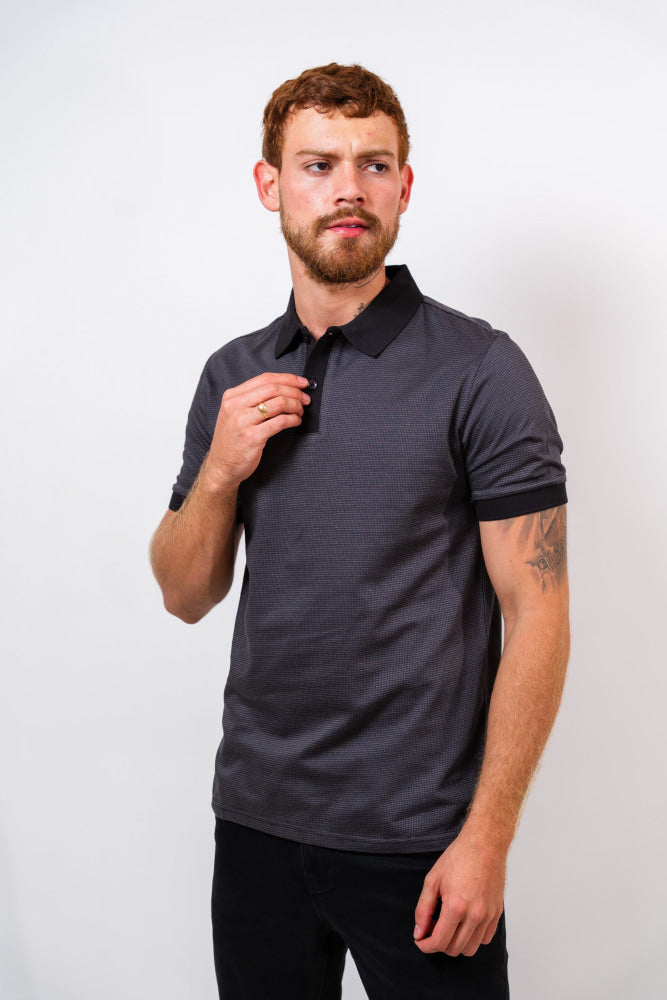 Polo Negro Hombre Carven - Polos