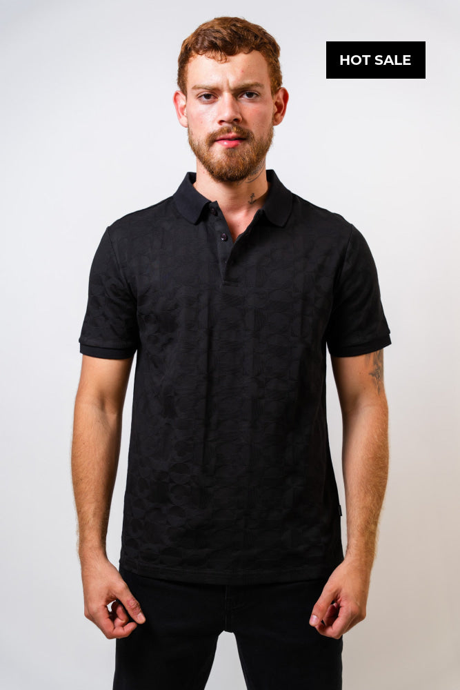 Polo Negro Hombre Carven - Polos