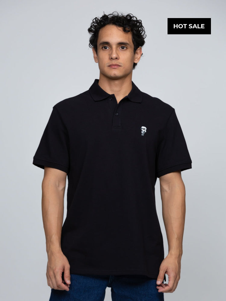 Polo Negro Hombre Karl Lagerfeld - Polos