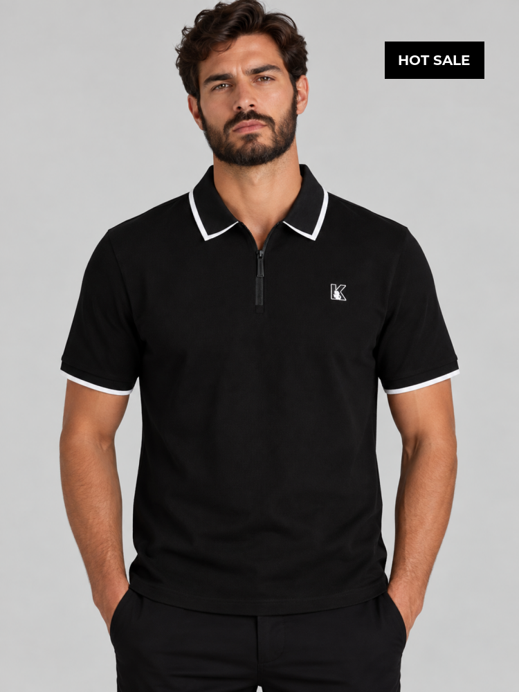 Polo Negro Hombre Karl Lagerfeld - Polos