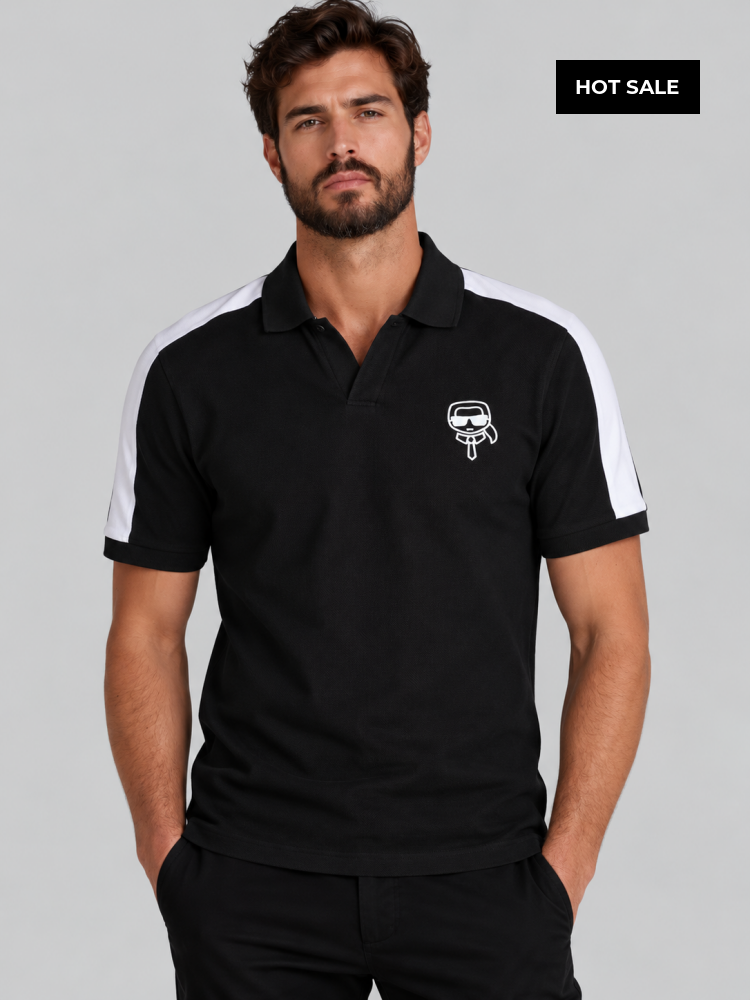 Polo Negro Hombre Karl Lagerfeld - Polos