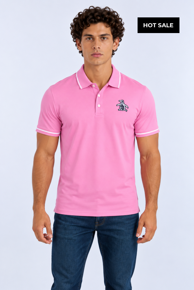 Polo Rosado Hombre Penguin - S - Polos