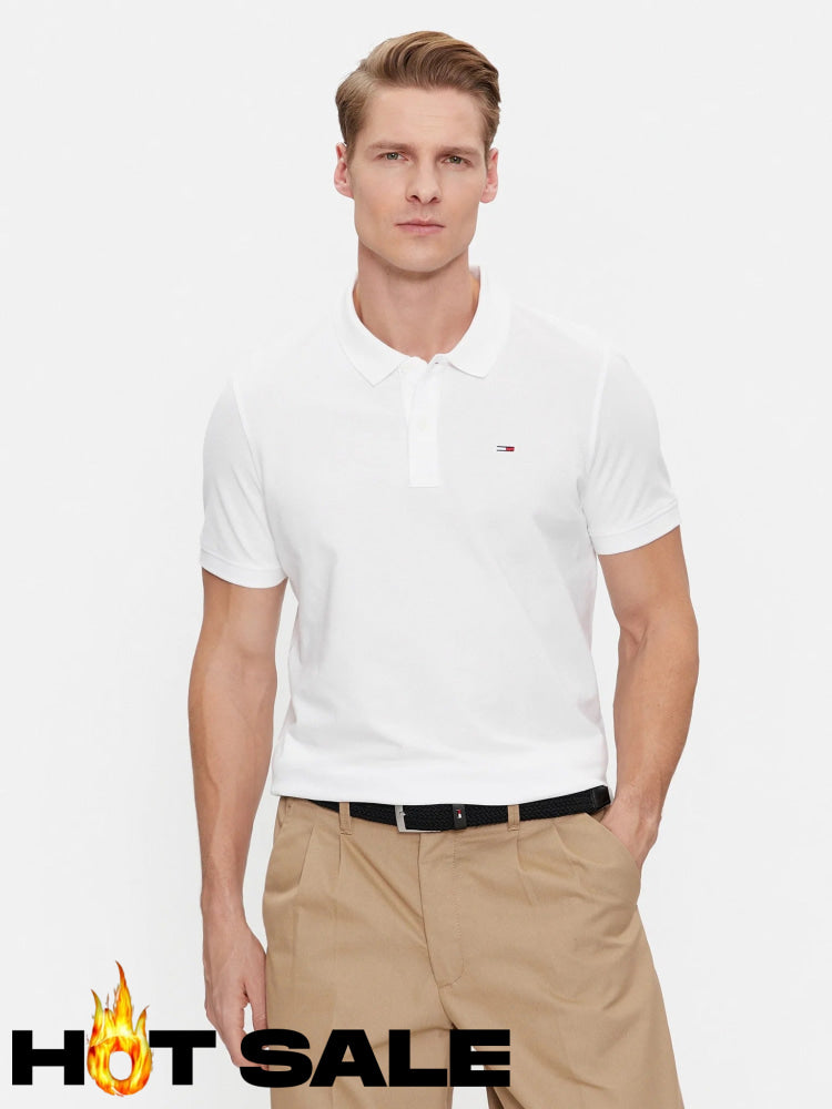 Polo Tommy Hilfiger Ecru Polos