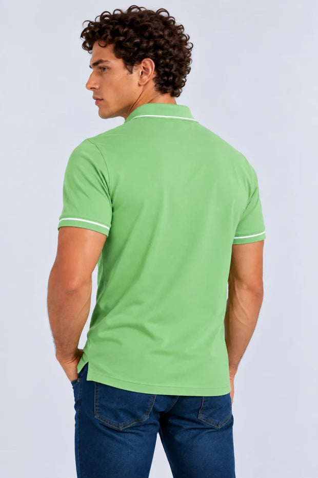 Polo Verde Hombre Penguin