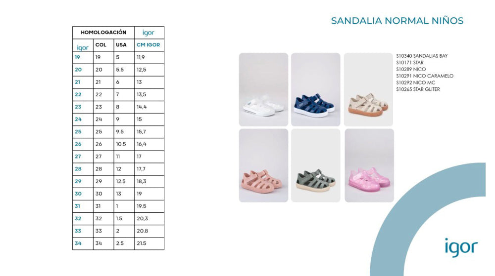 Sandalias Kids Igor Nico Mc Oceano Sandalias Kids