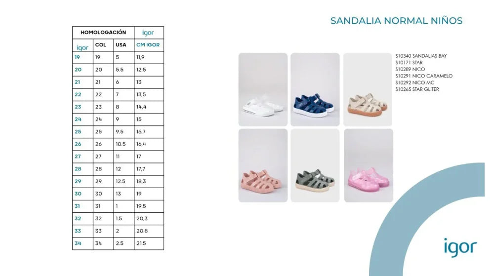 Sandalias Kids Igor Nico Rosa Sandalias Kids