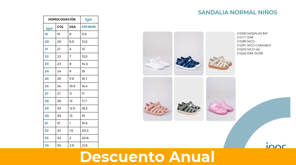 Sandalias Kids Igor Star Marino Sandalias Kids