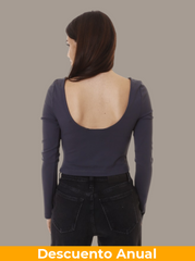 Scooped Shirt Calvin Klein Women Ebony Camiseta