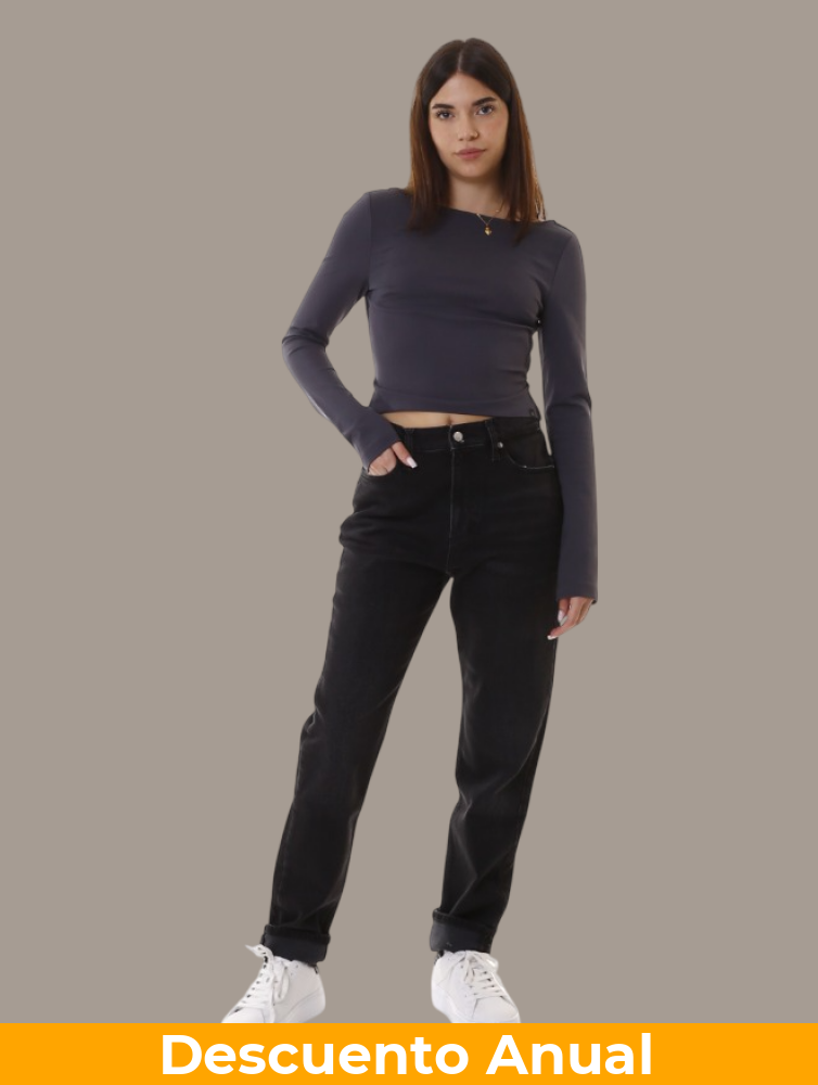 Scooped Shirt Calvin Klein Women Ebony Camiseta