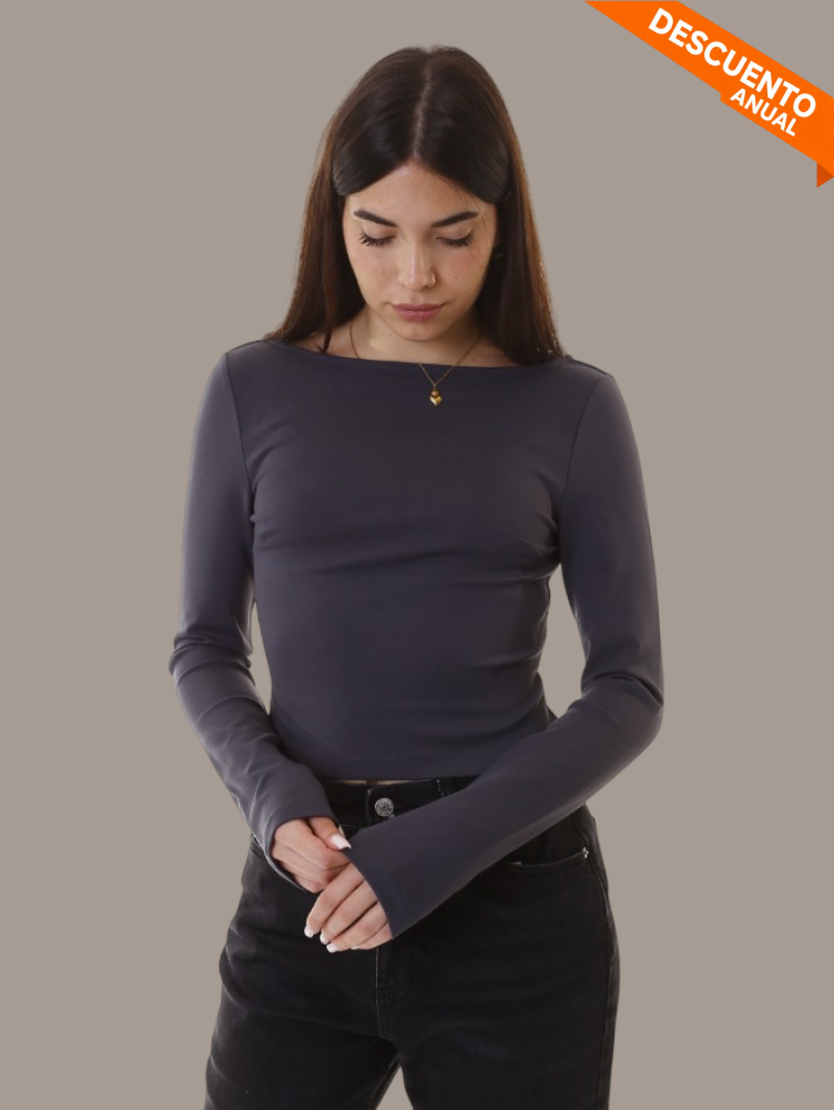 Scooped Shirt Calvin Klein Women Ebony Camiseta