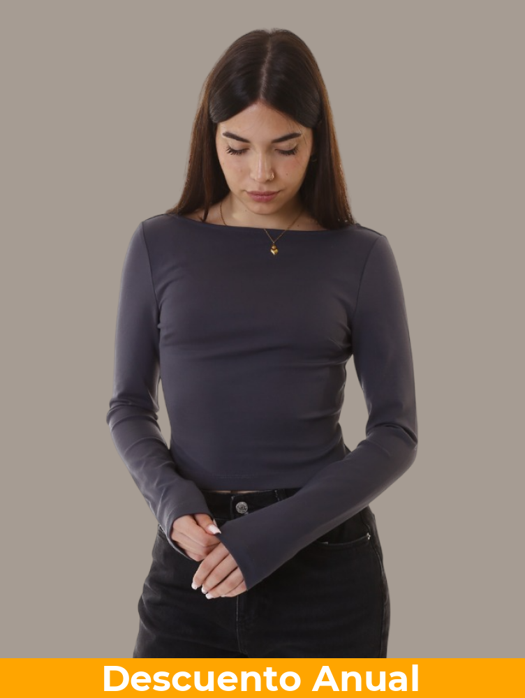 Scooped Shirt Calvin Klein Women Ebony Camiseta