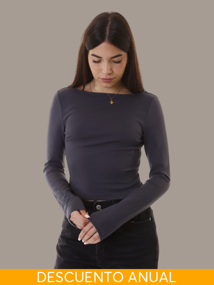 Scooped Shirt Calvin Klein Women Ebony Camiseta