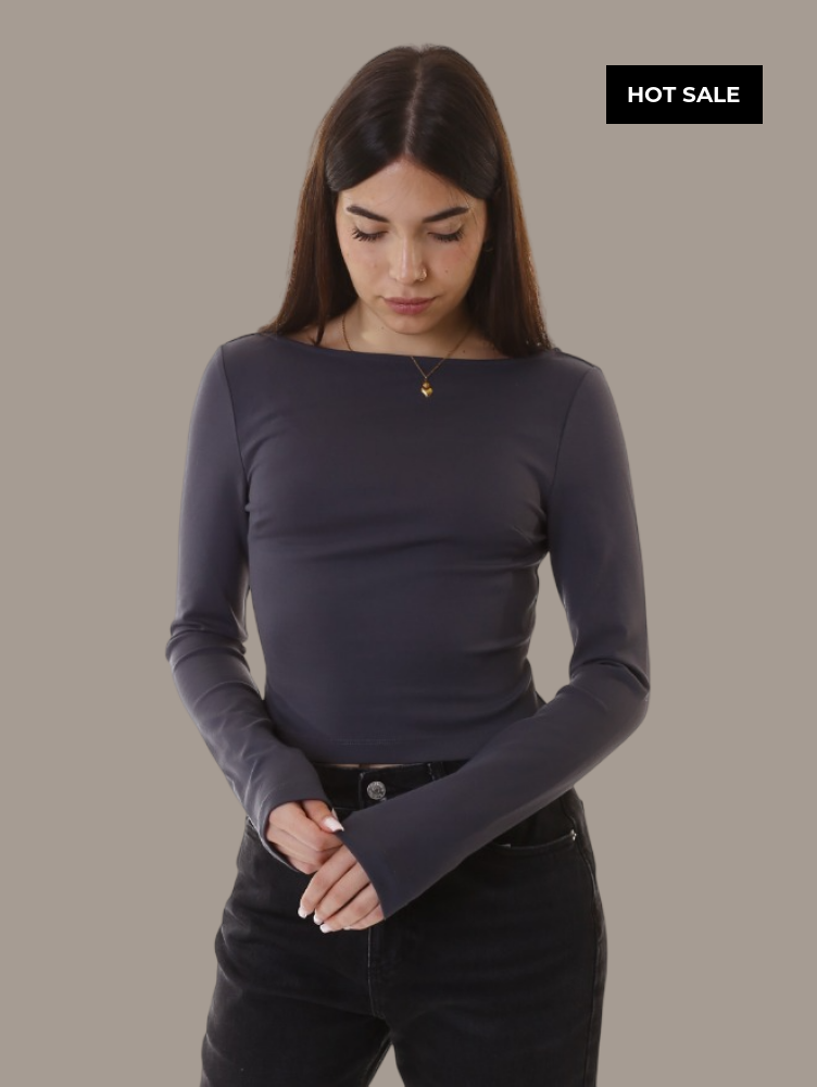 Scooped Shirt Calvin Klein Women Ebony Camiseta