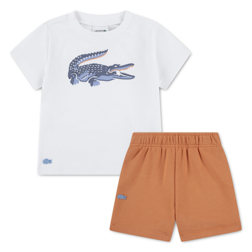 Set Conjunto De Short Little Kids Niño 2pzas Kids Lacoste - Conjunto Kids