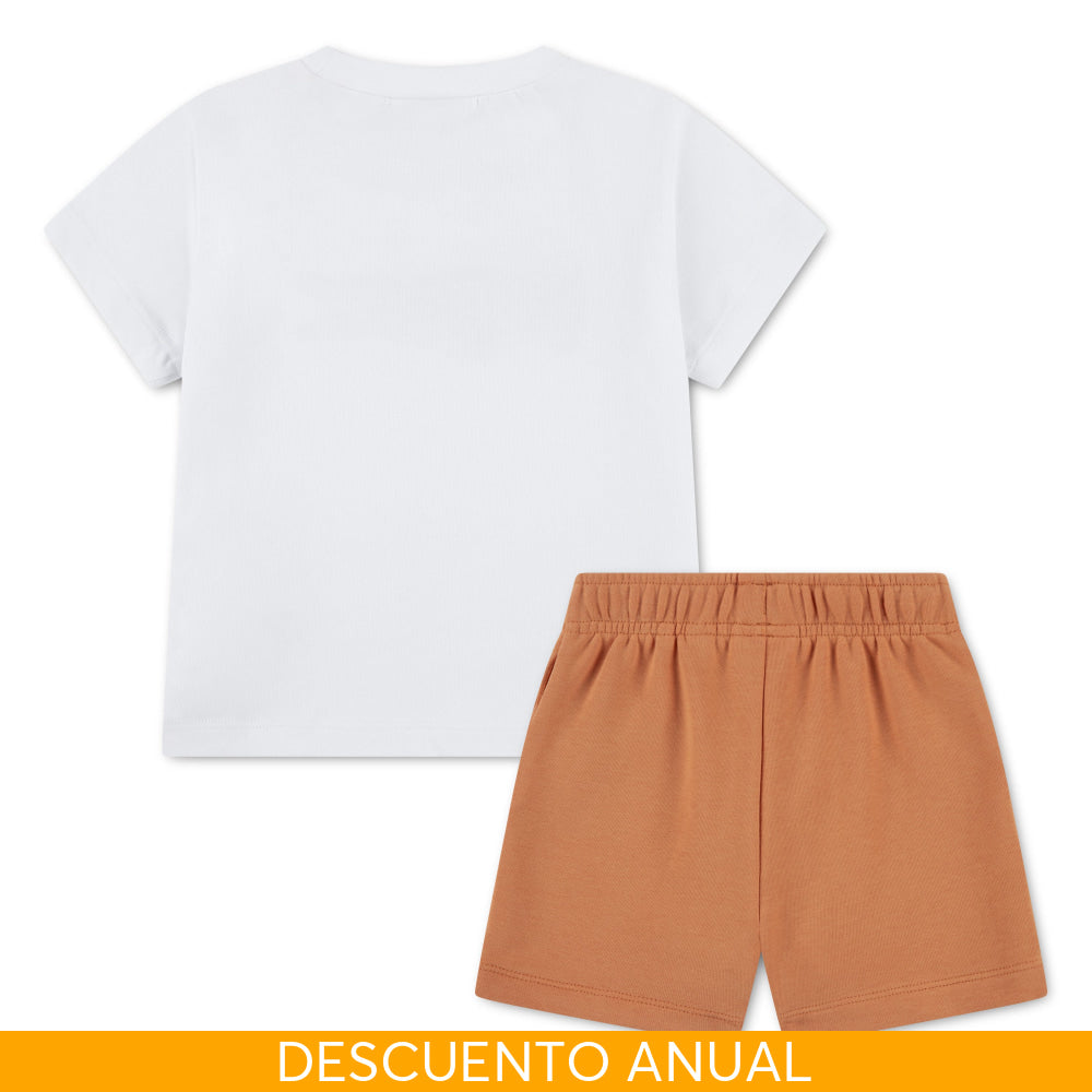 Set Conjunto De Short Little Kids Niño 2pzas Kids Lacoste - Conjunto Kids