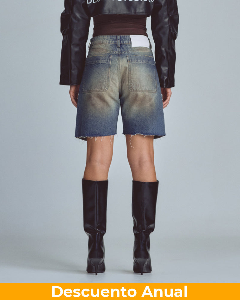 Short Denim Women Undergold W Stardust Studio Jeans