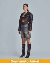 Short Denim Women Undergold W Stardust Studio Jeans