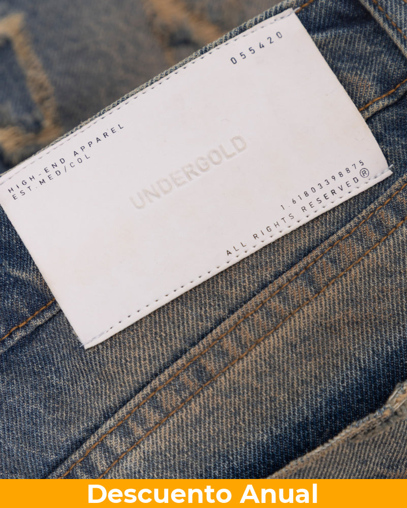 Short Denim Women Undergold W Stardust Studio Jeans