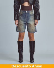 Short Denim Women Undergold W Stardust Studio Jeans