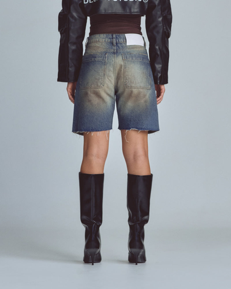Short Denim Women Undergold W Stardust Studio Jeans