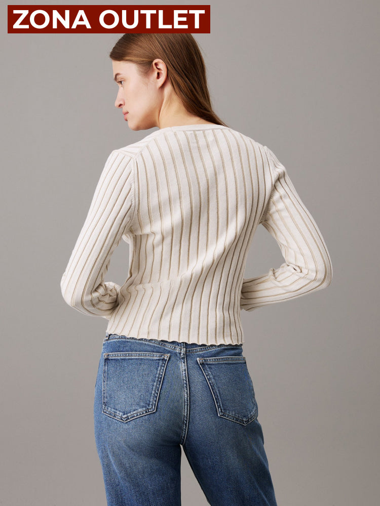 Sweater Calvin Klein Women Ivory Camiseta