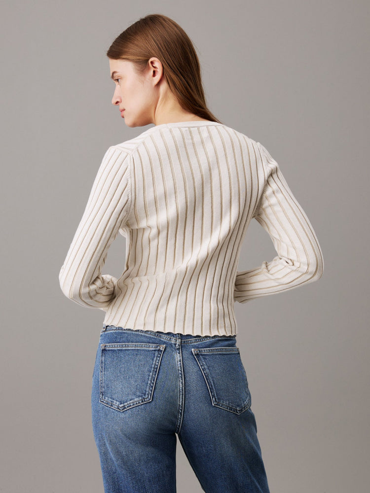 Sweater Calvin Klein Women Ivory Camiseta