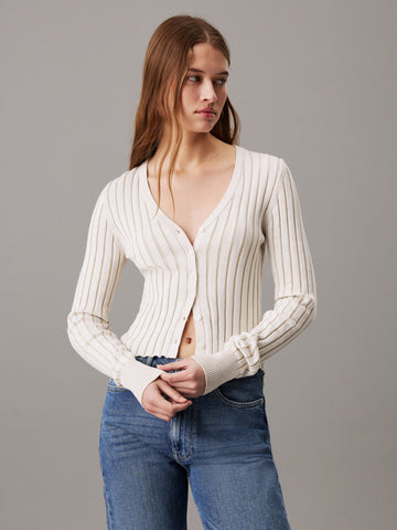 Sweater Calvin Klein Women Ivory Camiseta